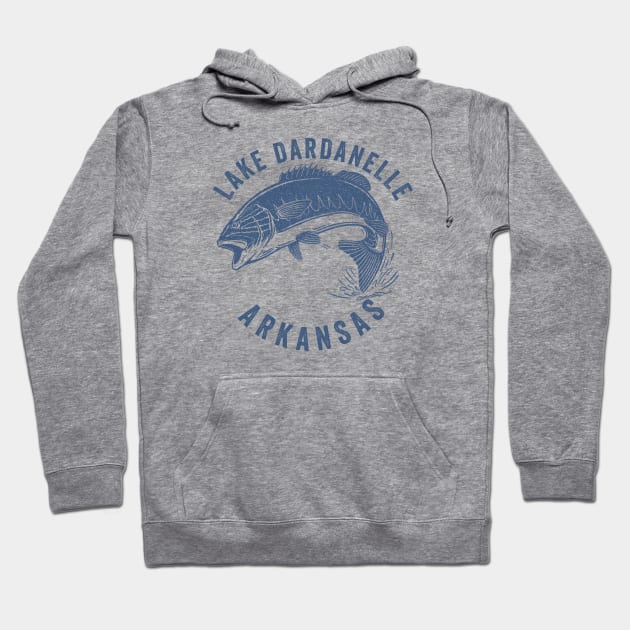 Lake Dardanelle Reservoir Arkansas Hoodie by Eureka Shirts